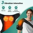 thumbnail image 3 of Cordless Shoulder Heating Pad & Massager, 3 Heat Levels (118-136℉) & 3 Modes, Portable Vibration Wrap with 2500mAh Battery, Auto-Off, Adjustable Strap Fits Left/Right Shoulder for Men Women, 3 of 14