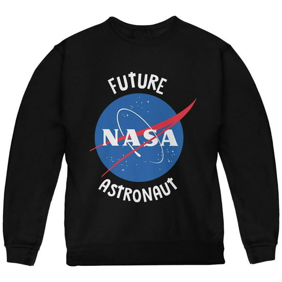 Future NASA Space Astronaut Youth Sweatshirt Black YMD