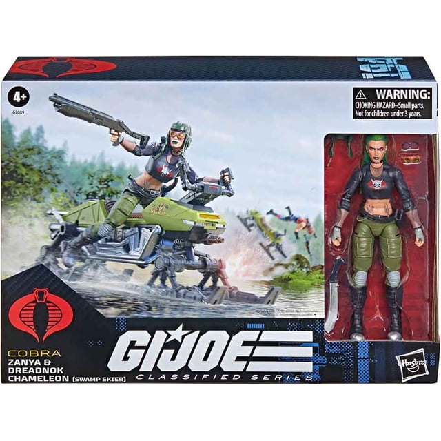 G.I. Joe Classified 6 Inch Scale Vehicle Figure - Zanya and Dreadnok Chameleon #194