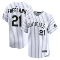 Men's Nike Kyle Freeland White Colorado Rockies Home Limited Player Jersey