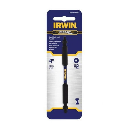 UPC: 0885911650502 | Irwin Performance Square SQ2 in. X 4 in. L Double-Ended Screwdriver Bit Steel 1 pc