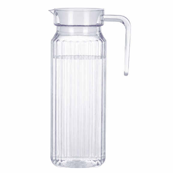 Florvian Drink Dispenser For Fridge Beverage Liquid Drink Container For Party 1 Gallon Cold Water Pitcher Lemonade Stand Juice Jug With Spigot (White)