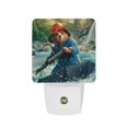 thumbnail image 1 of Oso Paddington Luz nocturna LED con sensor de anochecer a amanecer para dormitorio, baño, pasillo, escaleras - Lámpara LED nocturna de enchufe, 0.5W - 1 pieza, 1 of 6