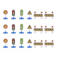 thumbnail image 4 of 1 Ensemble de 24 Jouets Amusants de Panneau de Signalisation pour Enfants Modèle de Panneau de Route, 4 of 8