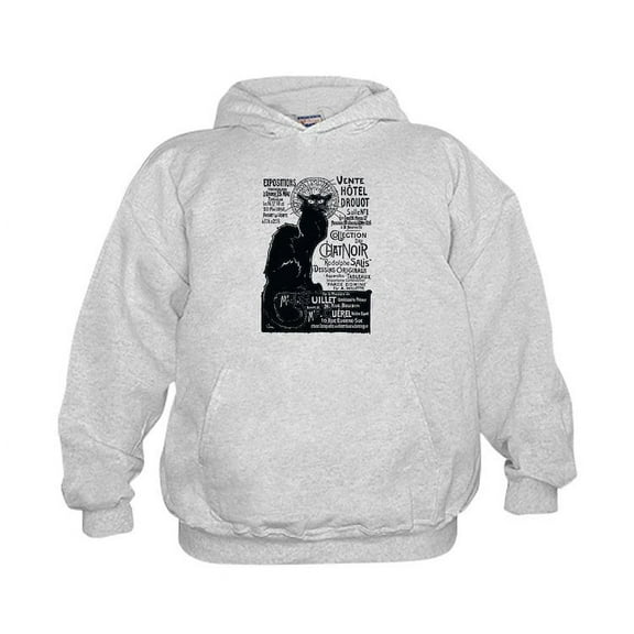 CafePress - Chat Noir Cat Hoodie - Kids Hooded Sweatshirt, Classic Hoodie