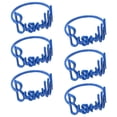 thumbnail image 3 of 6 Piezas Servilleteros Alfabeto Perfecl Hebillas Titular Metal Bismillah Letra Azul, 3 of 8
