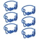 thumbnail image 3 of Juego de 6 anillos para servilletas con letras Bismillah para bodas y fiestas. azul, 3 of 9