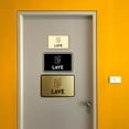 thumbnail image 2 of Signs ByLITA Classic Framed Lave Door or Wall Sign Durable ABS Plastic | Laser Engraved | Easy Installation | Elegant Design Sign (Ivory/Dark Brown) - Medium, 2 of 8