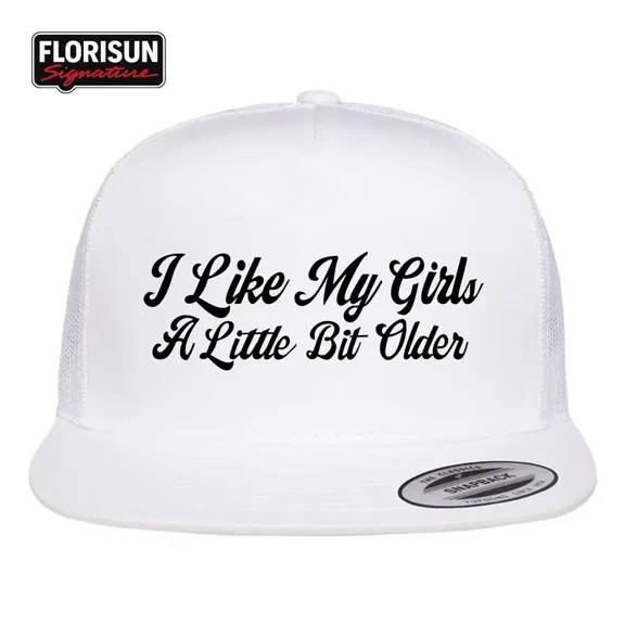 I Like My Girls A Little Bit Older Hat, Funny Baseball Cap, Adjustable Unisex Hat for Casual Wear Street Fashion and Parties, Perfect Gift, Christmas, Holiday