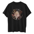 thumbnail image 3 of Birdeem T-Shirt Décontracté à Col Rond Imprimé pour Femmes Manches Courtes Amples Blouse, 3 of 10