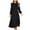 Black dresses for women, variant on ZZwxWA Womens Dresses Round Neck Dresses for Women 2025 Fall and Winter New Slim Temperament Dress Womens Bubble Sleeve Pleated Front Knot Cute Party Sundress Pure Color Dresses On