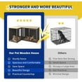 thumbnail image 7 of Double Dog Crate Furniture for 2 Large Dogs, Cuoote 79.1" All Steel Kennel with Removable Divider, Extra Large Indoor Dog House Cage, 7 of 7