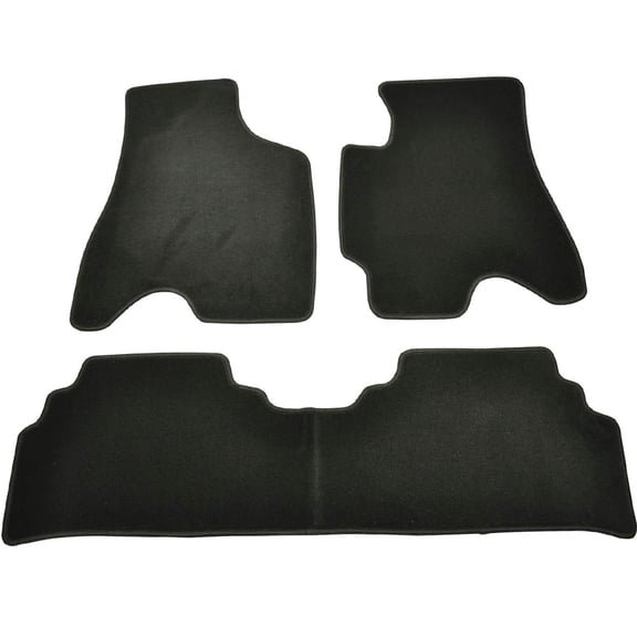 Ikon Motorsports Compatible with 99-03 RX300 RX330 4Dr OE Factory Style Black Nylon Carpet Car Floor Mats Front Rear 3pcs