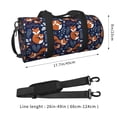 thumbnail image 4 of Fotbe Cute Foxes Pattern Foldable Sports Gym Bag with Wet Dry Pocket, Ultralight Travel Bag, Large Capacity Duffel Bag, Splash Proof Carry on Bag, Overnight Bag, Weekender Bag, 4 of 8