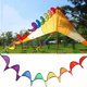 thumbnail image 5 of Tira de viento para tienda de campaña al aire libre, tira de decoración de jardín arcoíris para acampar, cinta giratoria portátil, tira de viento colorida, 5 of 5