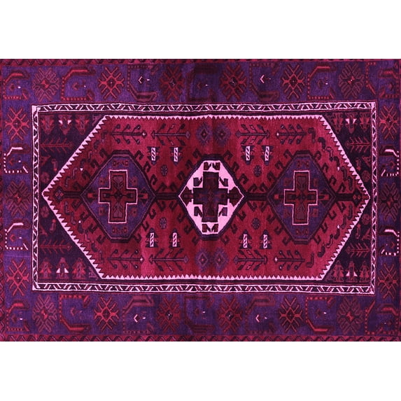 Ahgly Company Indoor Rectangle Persian Pink Traditional Area Rugs, 2' x 3'