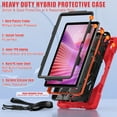 thumbnail image 2 of For Lenovo Tab 10.1 inch 2025 TB311FU/TB311XU Case, 360 Hand Strap, Shoulder Strap, Kickstand, Rugged Drop Protection, Red, 2 of 6