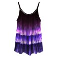 thumbnail image 4 of Puntoco Blusas de cuello cuadrado, blusas casuales de moda para mujer, camisetas holgadas estampadas, camisolas de cuello redondo, 4 of 5