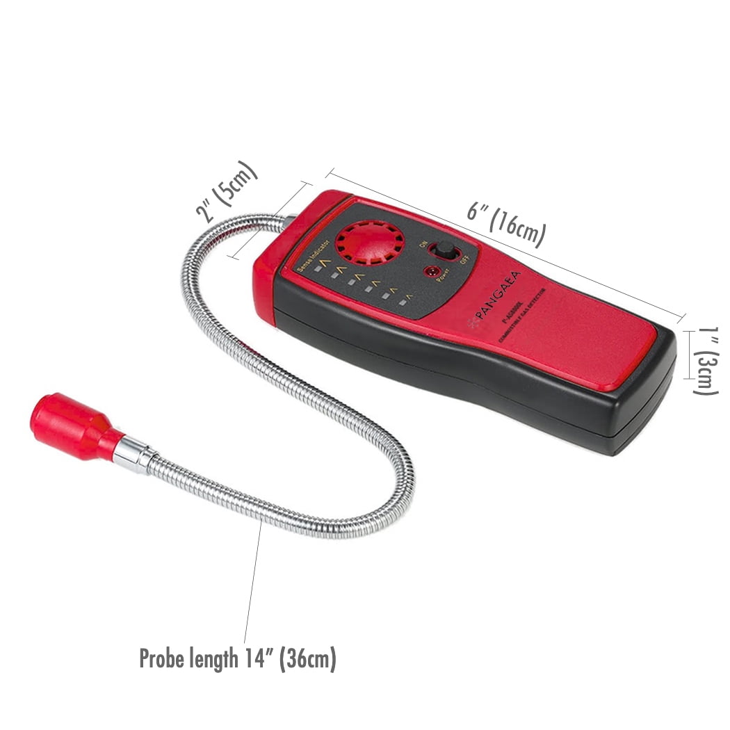 Portable Gas Leak Detector Combustible Propane Methane Gas Sensorr with Sound Warning Adjustable Sensitivity and Flex Probe Natural Gas Detector