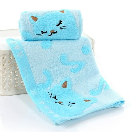 2019 New Non-twisted Bamboo Fiber Music Cat Baby Wash Towels Spa Facial Bath