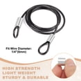 thumbnail image 4 of Uxcell Aluminum Crimping Loop Sleeve, Wire Rope Stop Sleeve Round Crimp Ferrules for Wire Rope and Cable 1/4"(6mm), 4 of 7
