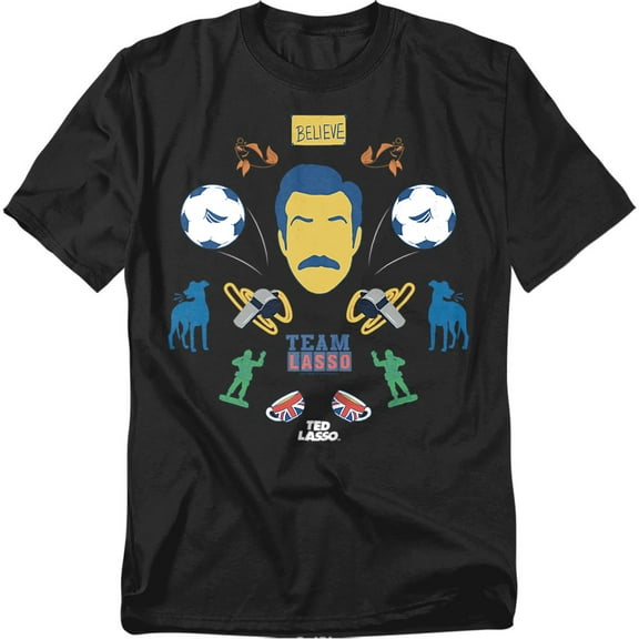 Ted Lasso T-Shirt Ted Lasso Icon Collage Unisex Graphic Tee for Men & Women