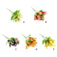 thumbnail image 3 of Yuarrent Flores artificiales ramo falso hogar jardín boda crisantemo al aire libre decorativo negocios boda rosa Type2 NO2, 3 of 6