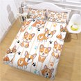 thumbnail image 4 of Conjunto de edredones Dog Themed Duvet Funds Almohada Shams Dormitorio Dormoons Distribuido Conjuntos de ropa de cama para primavera verano otoño invierno l lyshdw2109250005 3 piezas sidaley HA012372-05, 4 of 6