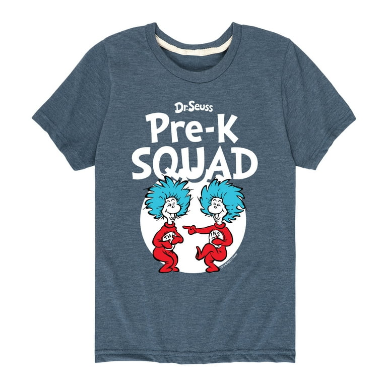 Dr. Seuss - Pre-K Squad - Toddler And Youth Short Sleeve Graphic T-Shirt