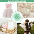 thumbnail image 6 of Uxcell 12-Pack Chiffon Flowers 1.97 x 1.97 Inch Mesh Fabric Flowers for Home Decor and DIY Mint Green, 6 of 6