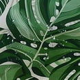thumbnail image 5 of GOSMITH Decorative Floral Summer California Tropical Beauty Exotic Palm Leaves Hawaii Tree Jungle Nature White Leaf Shower Curtain White, 5 of 7