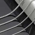 thumbnail image 4 of 1/2/3/5/7MM 7"-40" Wholesale Lots Silver Stainless Steel Box Chain Necklace Hot, 4 of 5