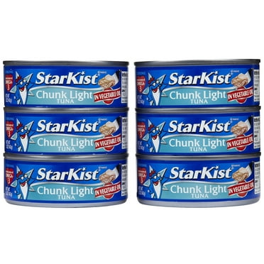 Starkist Chunk Light Tuna in Vegetable Oil 5 oz (Pack of 6)