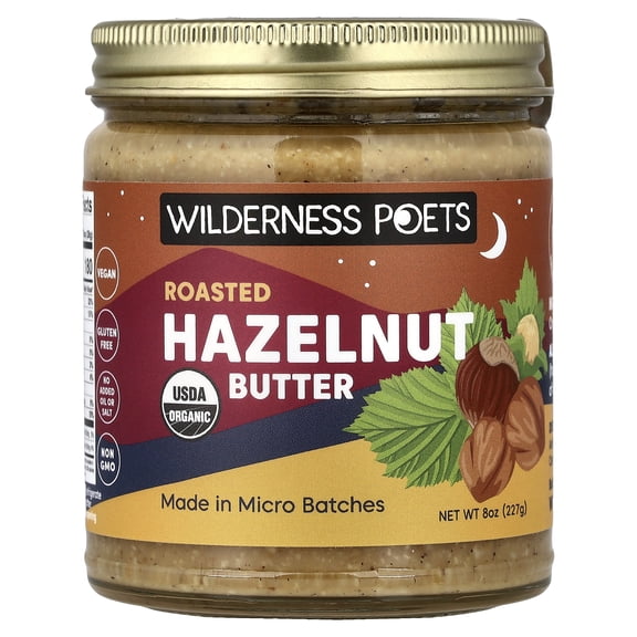 Wilderness Poets Roasted Hazelnut Butter, Ultra Creamy, 8 oz (227 g)