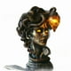 thumbnail image 2 of Lámpara de mesa con busto de Medusa de la mitología griega, ojos brillantes y cabello serpenteante | Decoración escultural de una belleza cautivadora para una estética gótica, 2 of 2