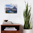 thumbnail image 2 of Glacier National Park Montana Hidden Lake Canvas Wall Art, 16x12in Bearhat Mountain Landscape Print, Nature Scenery Wall Decor for Living Room, Bedroom, Office, Ready to Hang, 2 of 6