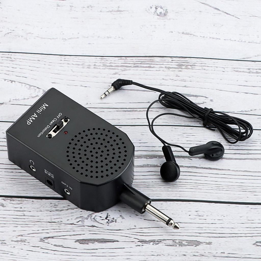 Compact Black Guitar Amplifier Light Weight Portable Guitar Headphone Amp