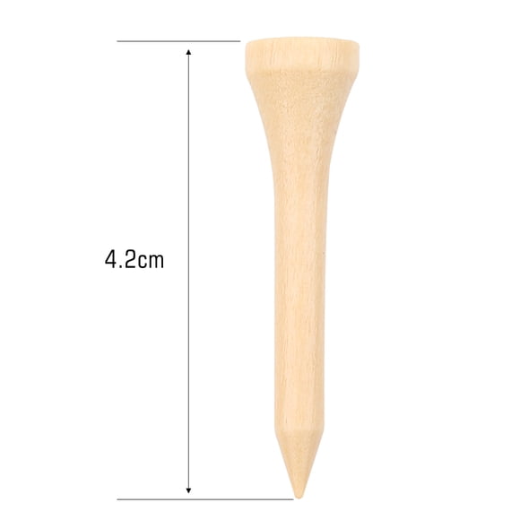 Golf Tees,Professional Natural Bamboo Golf Tees Wooden Environment Friendly Golf Tees 100pcs 1 Pack 4.2cm