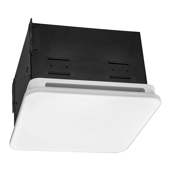 KFFKFF Bathroom Exhaust Fan with LED Light, 80 CFM Ventilation System, 1.5 Sones Quiet Operation, Durable Motor Ceiling Fan for Laundry Room, Storage Room, and Home Use, White
