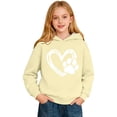 thumbnail image 5 of shqvo Girls Valentine's Day Party Hoodie, Cute Heart Print Long Sleeve Hooded Pullover for Kids 3-14Y, 5 of 5