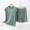 Mint Green, variant on Njagoc3 Women's V Neck Lounge Set Short Sleeve Top with Contrast Piping and Shorts 2 Piece Summer Sleepwear
