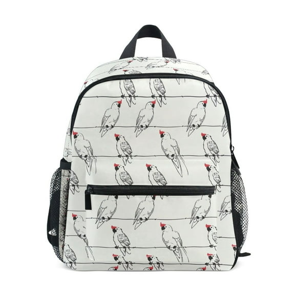ALAZA Retro Birds on Line School Backpack Small Bookbag Mini Bags