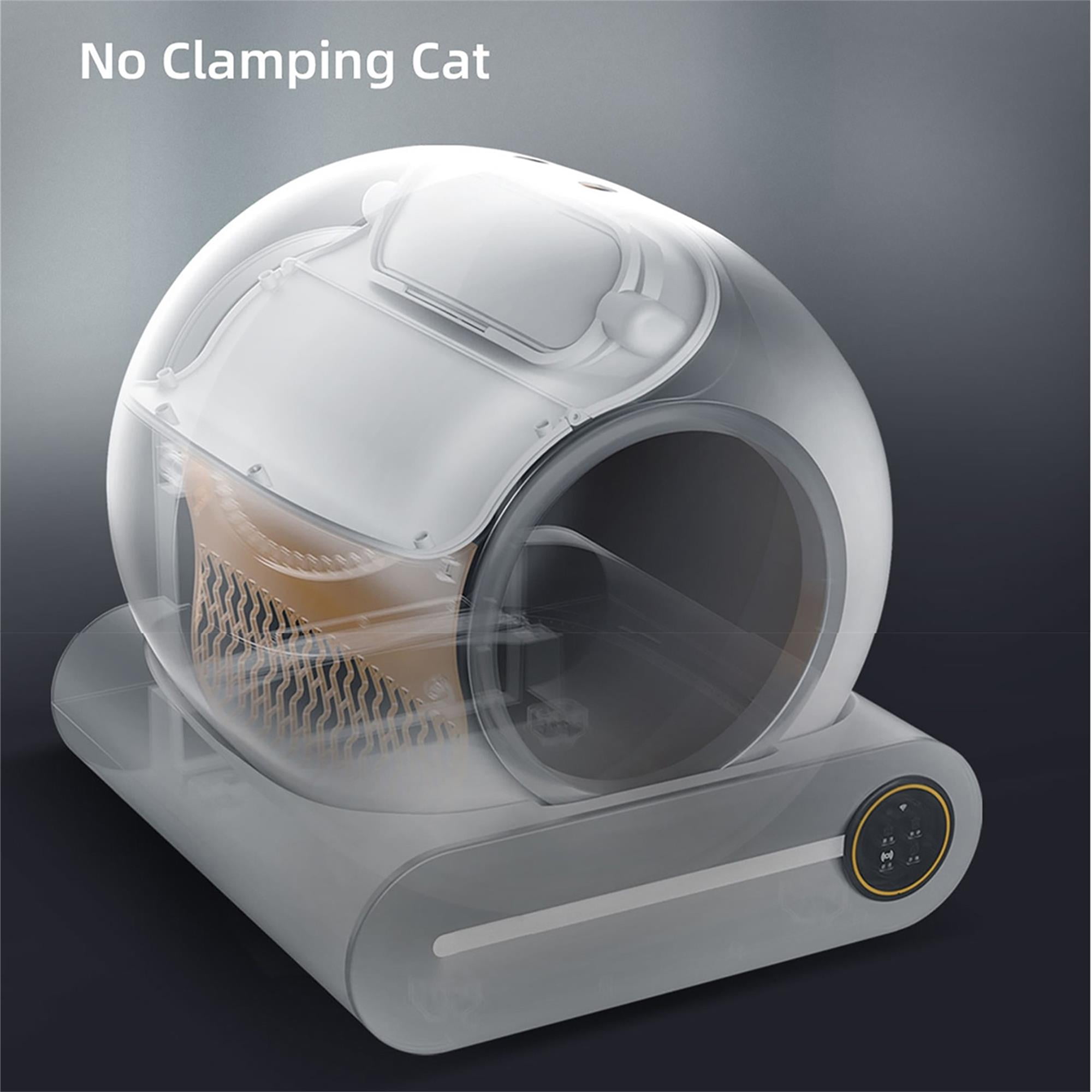 Kadyn 65L Large Capacity Smart Self-Cleaning Cat Litter Box, APP Control/Ionic Deodorizer for Multiple Cats Automatic Cat Litter Cleaning Robot, White