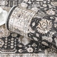thumbnail image 6 of Washable Vintage Area Rug – Large, Soft, Non-Slip, Distressed Oriental Floral Carpet for Living Room, Bedroom, Dining Room – Black, USA, 10x13ft (305x396cm), 6 of 8