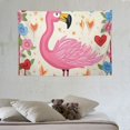 thumbnail image 3 of Orinice  Flamingo Tapestry Wall Hanging, Pink Flamingo Print Wall Tapestry,Tropical Birds Animal Wall Tapestries,Cartoon Kids Tapestries Love Heart Print Wall Tapestry,Small 51.2 x 59.1 Inches 60x40in, 3 of 7
