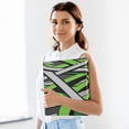 thumbnail image 6 of Green and Gray Abstract Design 12.4x10.6in PVC Round Ring Binders, 2-Pack, D-Ring 3-Hole, Metal Clip, 6 of 10