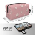 thumbnail image 4 of Goofa Funny Chicken Printed Toiletry Bag with Handle,Large Capacity Travel Makeup Cosmetic Bag for Women, Carry on Airport Airline Compliant Bag, 4 of 9