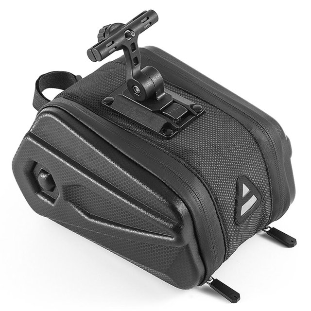 Bolsa para bicicleta 2.6L Gran capacidad Alforja Impermeable Bicicleta Asiento duro Cojín JShteea El nuevo