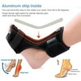 thumbnail image 5 of Manunclaims Plantar Fasciitis Night Splint [Lightweight & Breathable], Adjustable Foot Drop Brace, Heel, Ankle & Achilles Tendonitis Relief, Arch Pain Support, Fits Most Feet Types, Black, 5 of 8