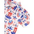 thumbnail image 3 of Honganda Boy?s Independence Day Short Sleeve Shirt and Solid Color Shorts Set, 3 of 8